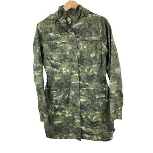 Eddie Bauer S Green Camouflage Adventurer Hiking Parka *